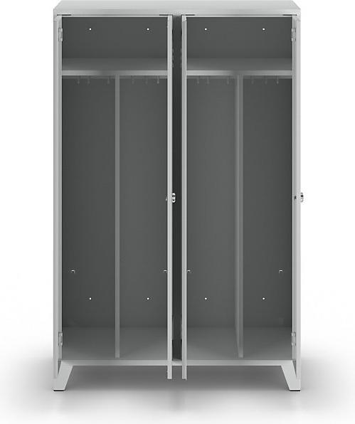 Immagine prodotto Wolf Armadietto in acciaio con piedini a perno, scompartimenti alti come un armadio (120 cm, 185 cm)