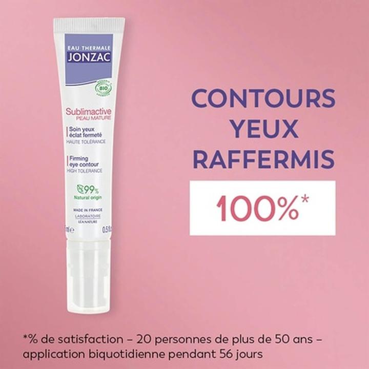 Produktbild Léa Nature Eau De Jonzac Sublimactive Mature Skin Firming Eye Contour Organic 15ml (Augenpflege Serum, 15 ml, Tag)