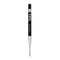 Parker Pen Gel refill ECO, black, line width: M, blister of 2 quick-drying, smudge-proof ink, suitable for (Gel mine, Black, 0.70 mm)