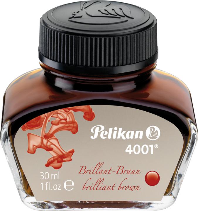 Actual product image Pelikan Ink glass 4001 (1 Piece, Brown)