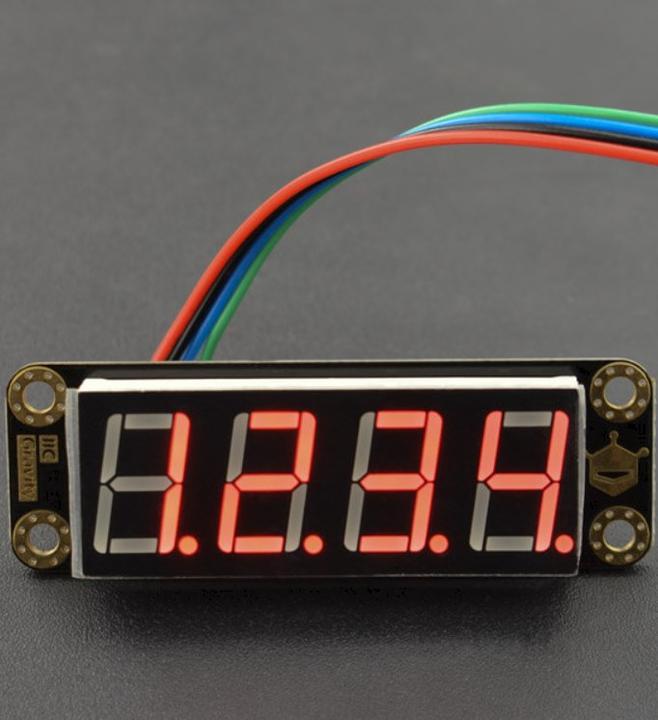 Actual product image DFRobot Gravity red 4-digit 7-segment LED display