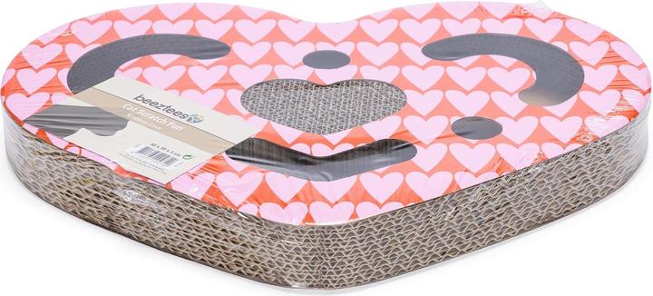 Actual product image Beeztees Cardboard scratching toy Hide (5 cm, Red, Beige)