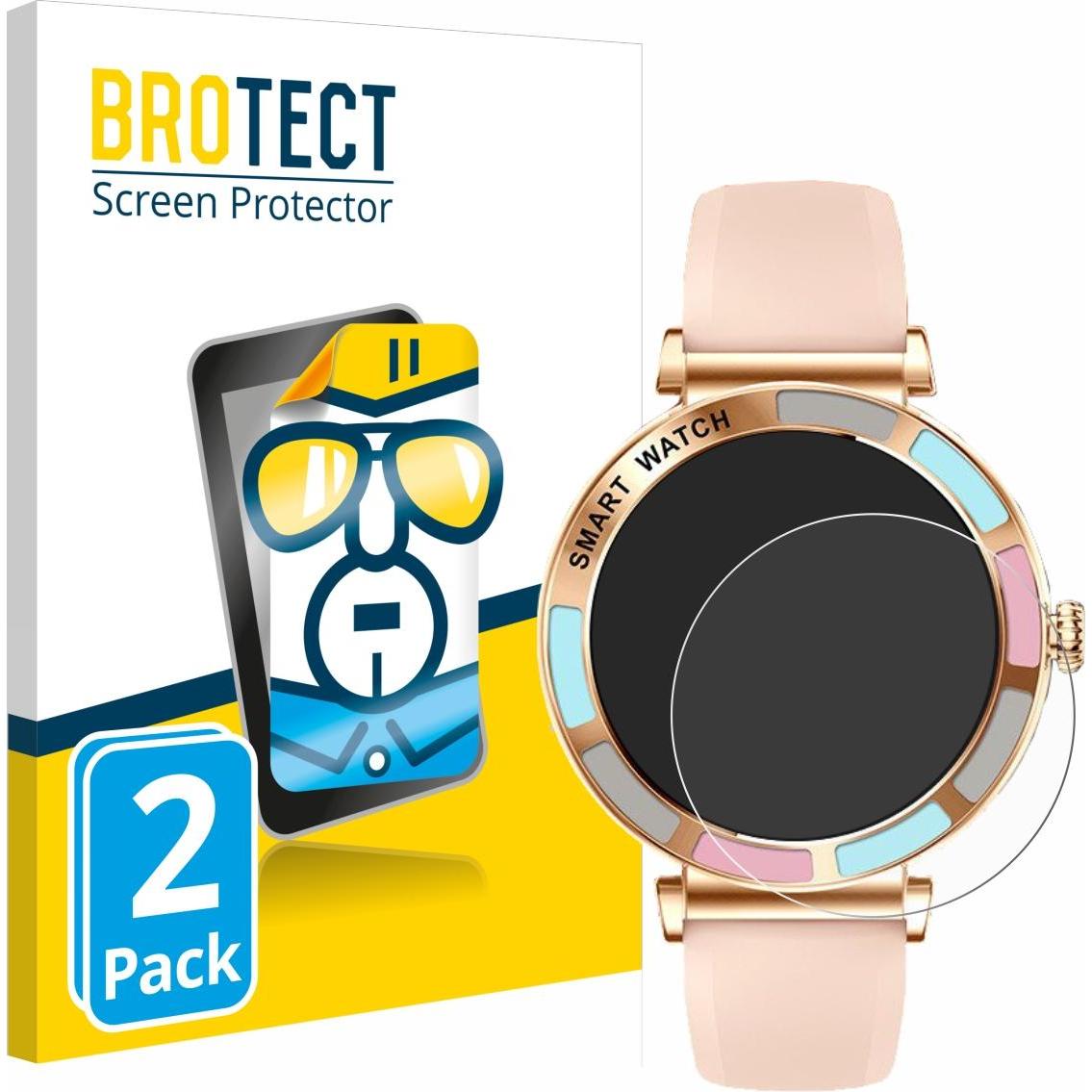 BROTECT Schutzfolie Displayschutz Displayschutzfolie Folie Klar Transparent, Smartwatch Schutzfolie, Transparent