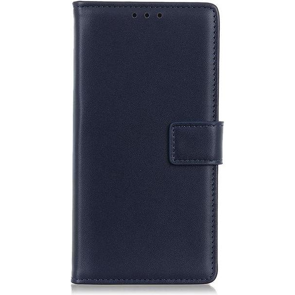 MU Classic Classic II Leder Bookcover Series (Sony Xperia 8), Smartphone Hülle, Blau
