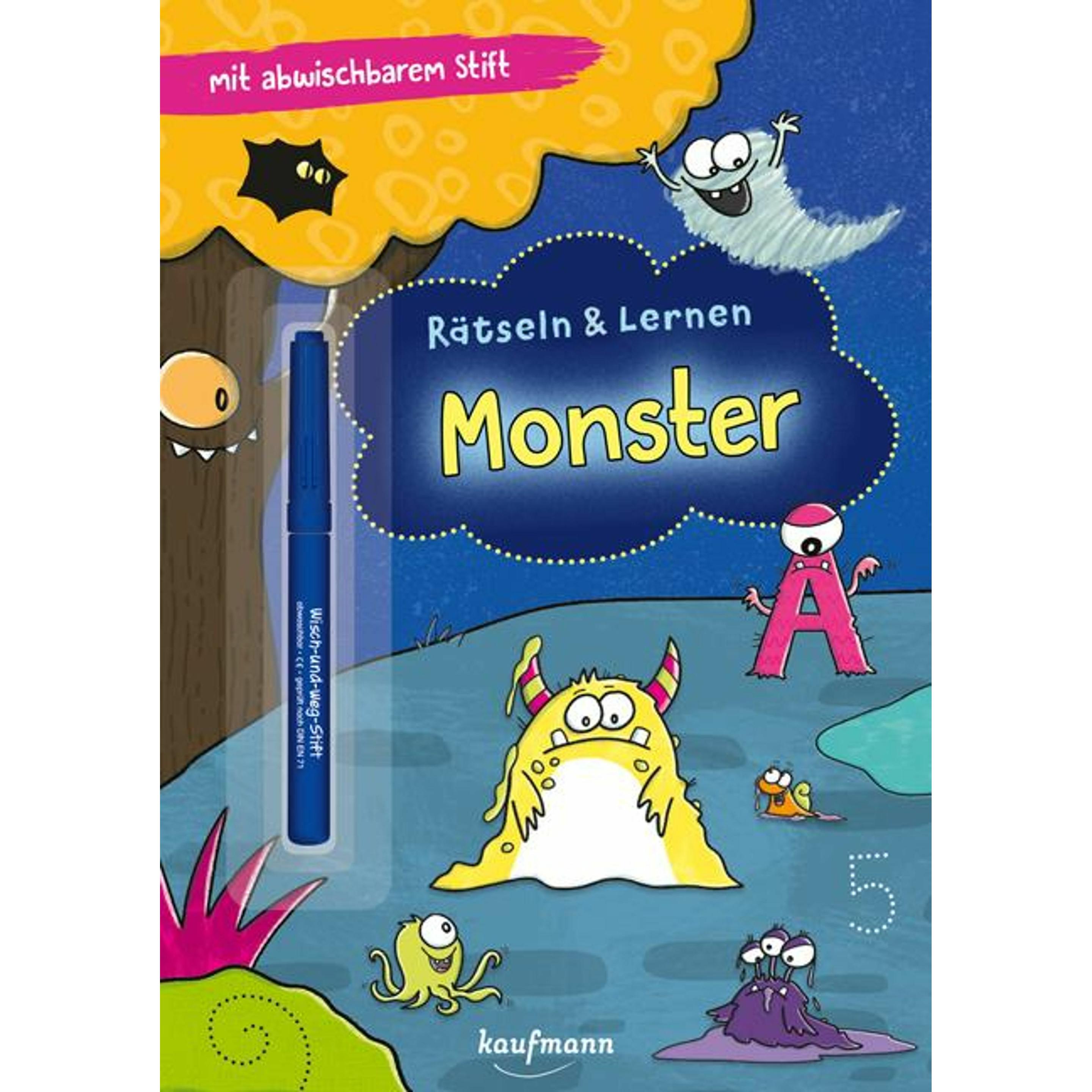 Thumbnail - Rätseln & Lernen – Monster, Kinderbücher von Klara Kamlah
