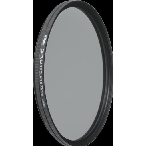Nikon Polafilter Zirkular II (77 mm, Polarisationsfilter), Objektivfilter, Schwarz