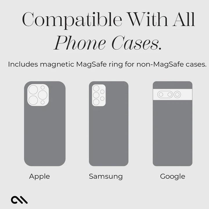 Image du produit Case-Mate Support de téléphone à ventouse Stick It ! - Support à ventouse MagSafe (Noir de minuit)