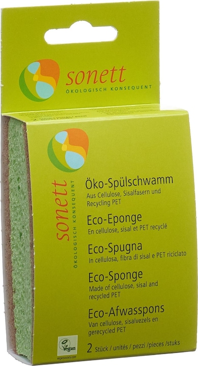 Image du produit Sonett Éponge de rinçage écologique (2 pcs)