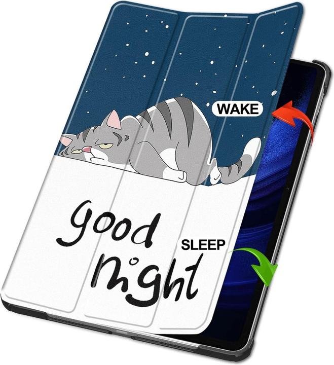 Produktbild Cover-Discount Xiaomi Pad 6 - Tri-fold Smart Case Good Night (Xiaomi Pad 6, Xiaomi Pad 6 Pro)