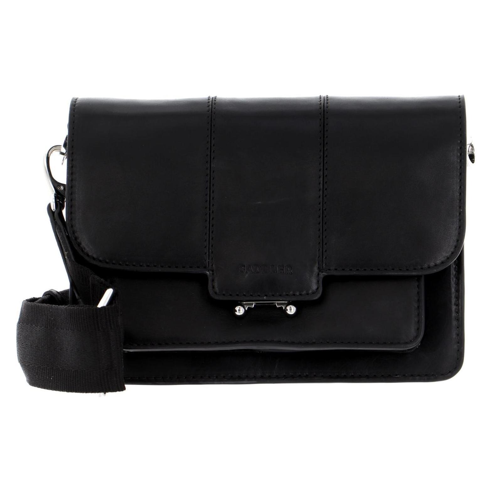 Saddler, Damen, Handtasche, Sigtuna Crossbody Bag, Schwarz