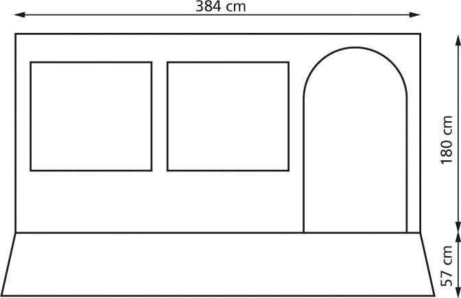 Produktbild Eurotrail Bergen CS 410 - inklusive Rafterstange (Vorzelt, 9.60 kg, 1 Person)
