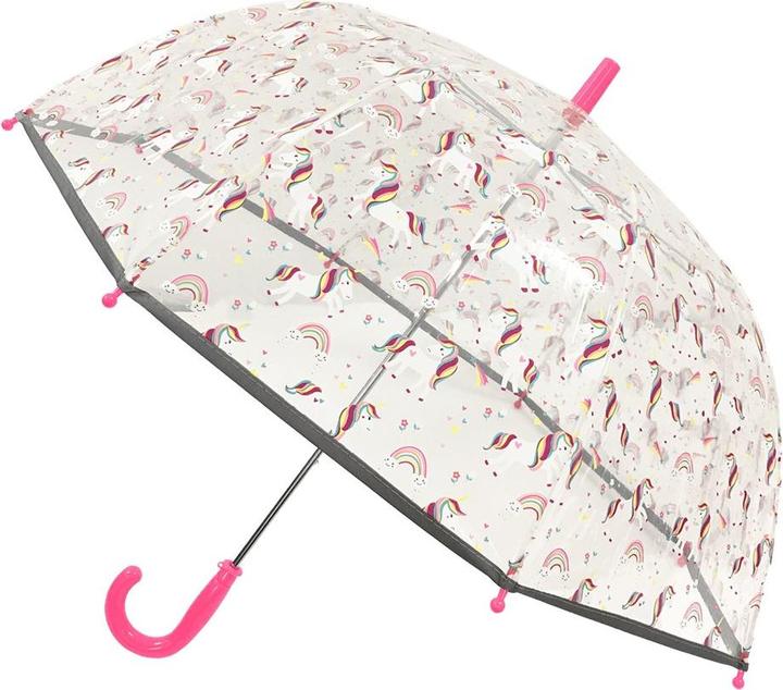 Image du produit Smati Parapluie enfant transparent parapluie canne forme cloche - Le premier parapluie fluorescent