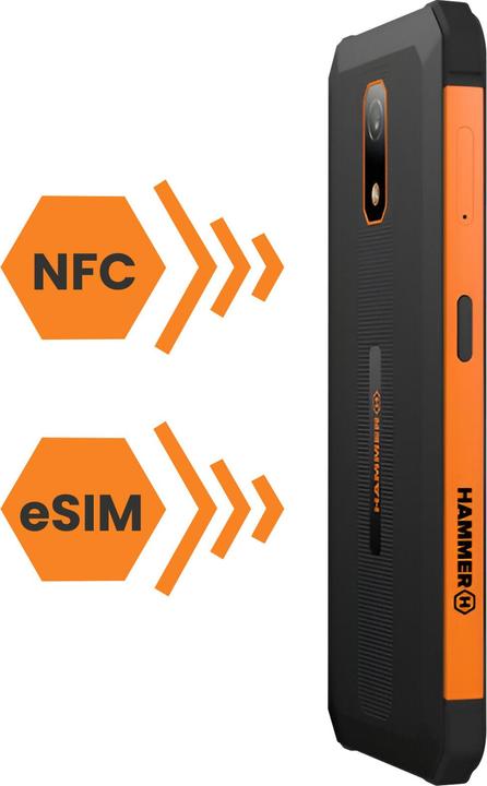 Image du produit Myphone Smartphone Iron Va étanche antichoc etange (64 Go, Noir / Orange, 6.56", Double SIM, 13 Mpx, 4G)