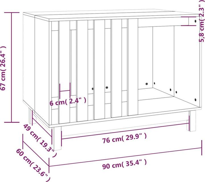 Actual product image vidaXL Herkko (Dog kennel)