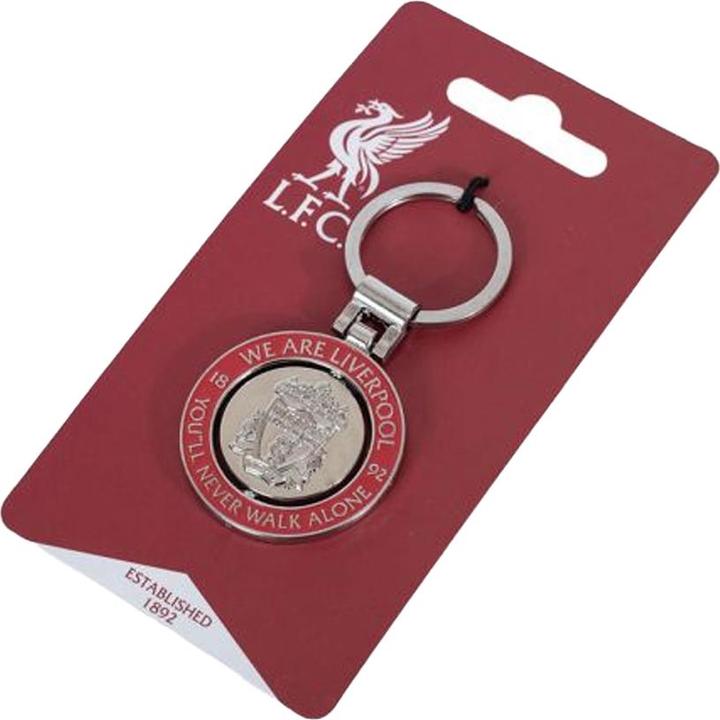 Actual product image Score Draw We are Liverpool Spinner Keyring