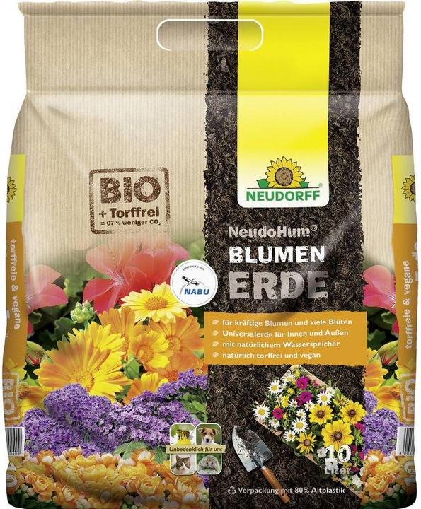 Neudorff NeudoHum BlumenErde (10 l, Erde ohne Torf)