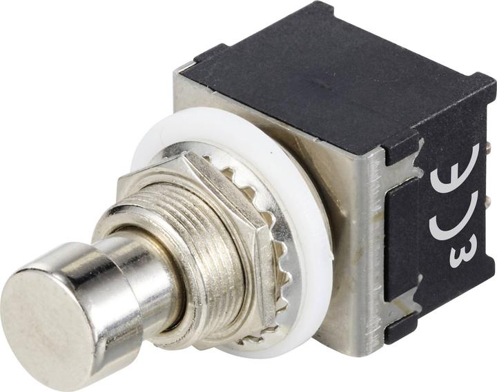 Produktbild Tru Components TC-12193712 Druckschalter 3P2T mit geradem Stift Schaltstrom (ma