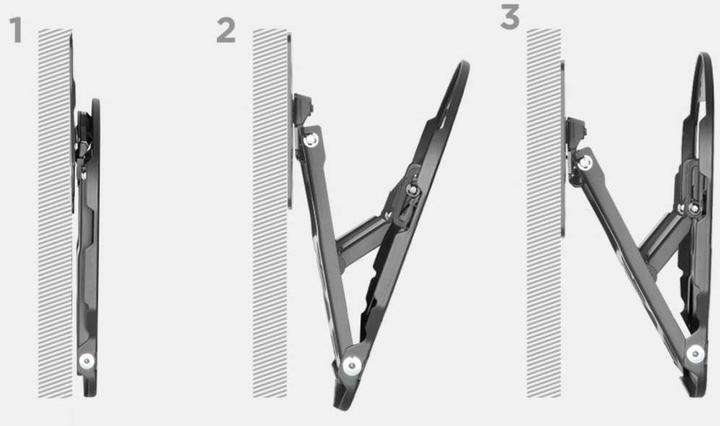 Image du produit myWall Support TV mural Inclinable+Pivotant, Rotatif (Mur, 50 kg, 55" - 65")