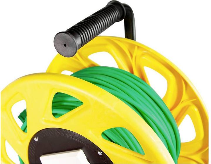 Produktbild LogiLink Mobile Kabeltrommel Cat.7 S/FTP, PUR, 60 m (S/FTP, CAT7, 60 m)