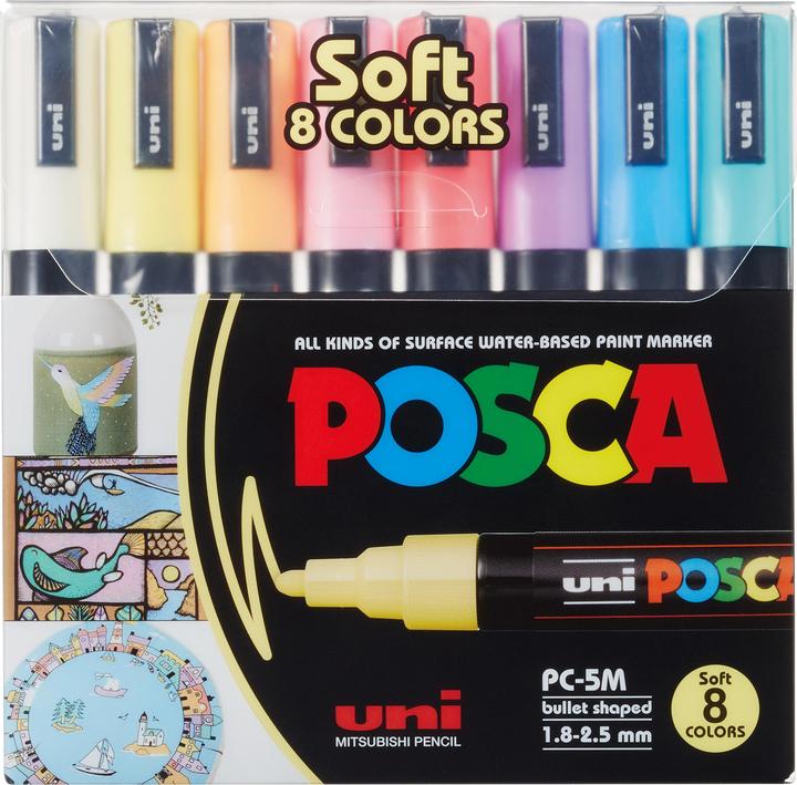 Produktbild Posca Marker PC-5M Rundspitze (8x)