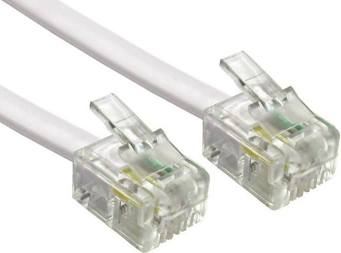 Image du produit RS PRO Câble téléphonique RJ11 RJ11 PVC 10m Blindé
