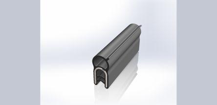 Actual product image RS PRO Sealing strip,EPDM, wire insert,1-3.5mm.