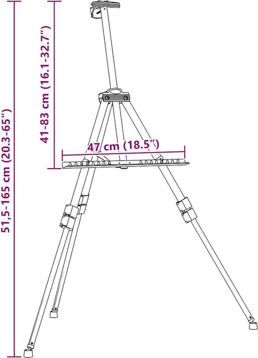 Actual product image vidaXL Staffelei