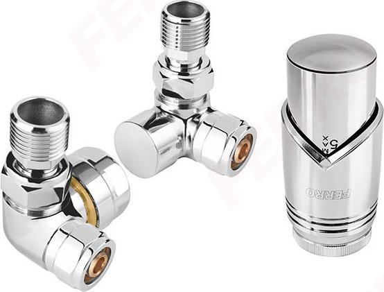 Actual product image Nenurodyta Zto30cr-Set Thermos. Axial Chrome (Head + Thermal Valve + Exhaust Valve + Connection) Ferro