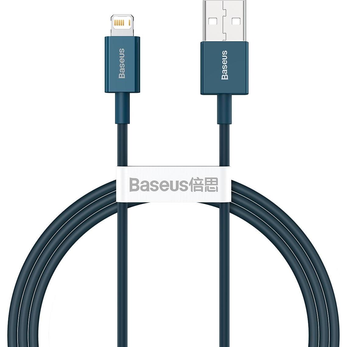 Baseus Superior Series Cable USB to iP 2.4A 1m (blue) (1 m, USB 2.0), USB Kabel