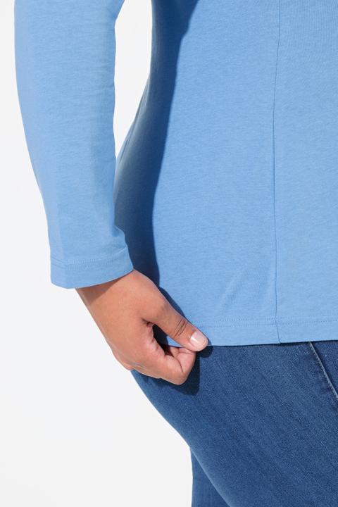 Produktbild Ulla Popken Shirt, Rollkragen, Slim, Langarm (50, 52)