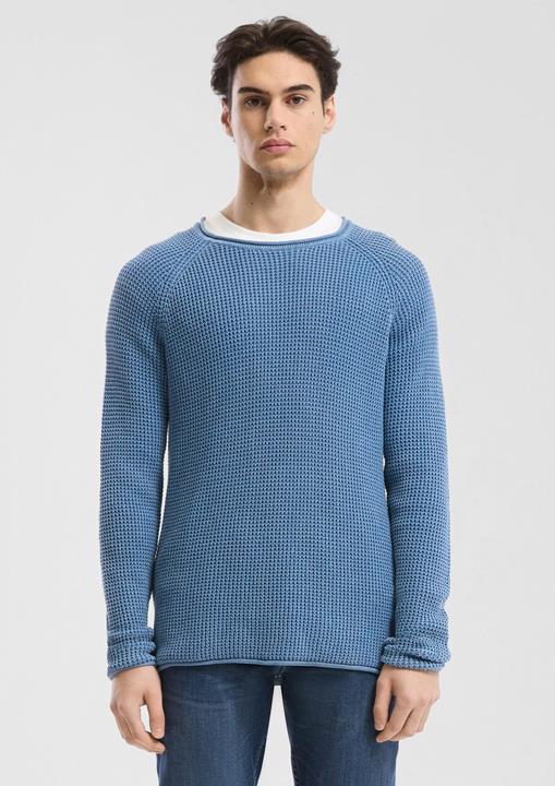 Produktbild s.Oliver Strickpullover Grobstrickpullover mit Wascheffekt und Rollkante (XXL)