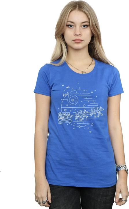 Immagine prodotto Star Wars Death Star Sleigh Maglietta Donna (M)
