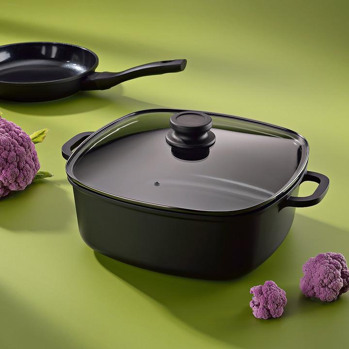 Produktbild Kela Quadratische Keramikschale + Deckel Atura (Bratpfanne, Aluminiumguss)