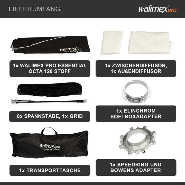 Actual product image Walimex pro Essential Octa 120 Elinchrom (Soft boxes, 120 cm)