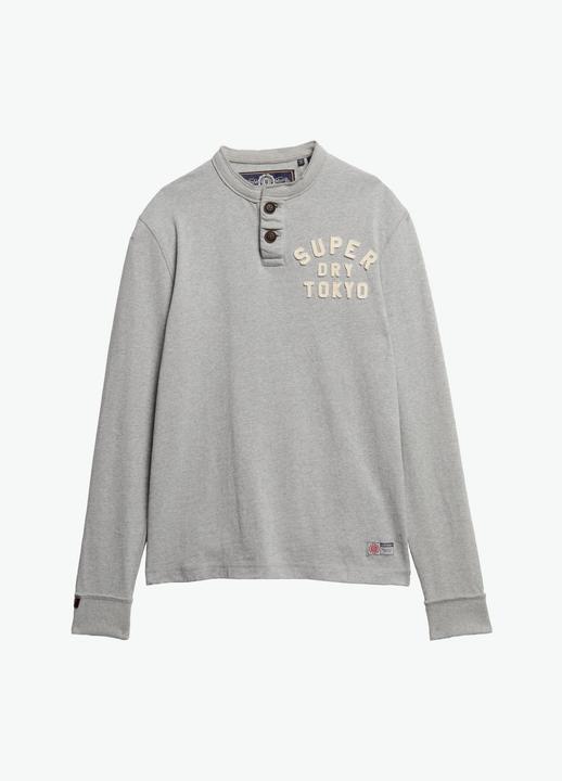 Produktbild Superdry Grandad-Oberteil im Vintage-Stil mit langen Ärmeln (S)