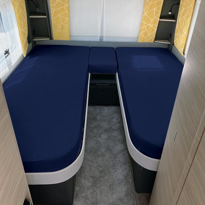 Actual product image Erwin Müller Spannbettlaken 3er-Set für Wohnmobil/Wohnwagen Heckbett (70 x 190 cm)