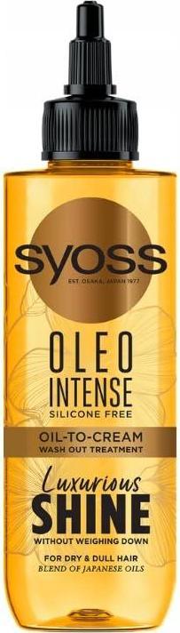 Immagine prodotto Syoss Oleo Trattamento a Risciacquo Intenso per Capelli Secchi e Spenti Ridona Lucentezza Senza Carico (200 ml)