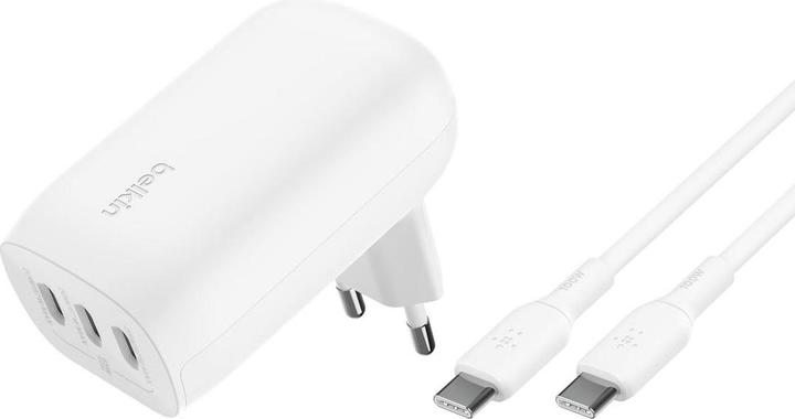 Immagine prodotto Belkin BoostCharge con cavo USB-C (67 W, 3 porte)