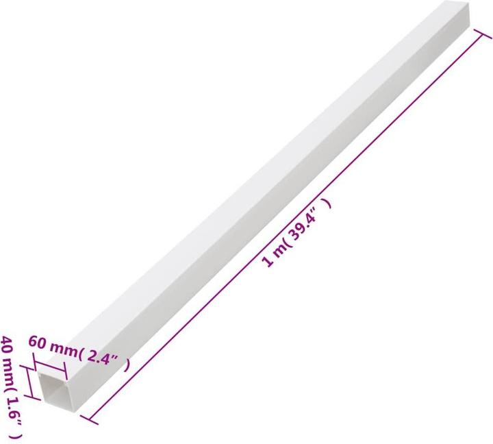 Actual product image vidaXL Kabelrohr (Duct, 100 cm)