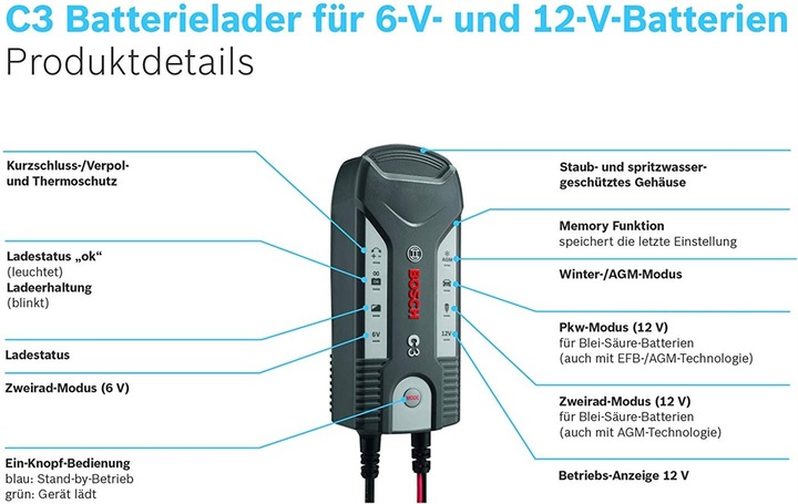 Produktbild Bosch Automotive C3 (12V, 3.80 A)
