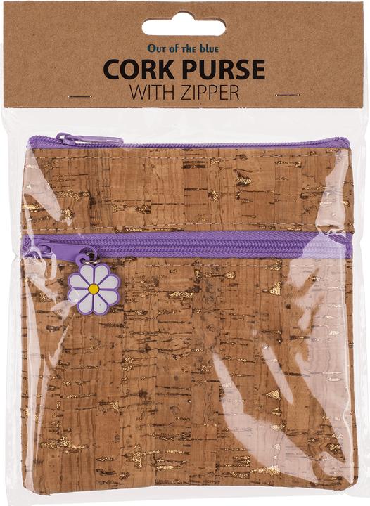 Actual product image Out of the blue Cork Wallet with Zipper