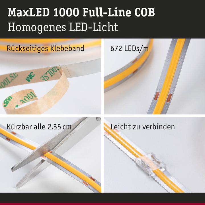 Produktbild Paulmann MaxLED 1000 Full-Line COB Stripe (Neutralweiss, Kaltweiss, Warmweiss, 250 cm, Indoor)