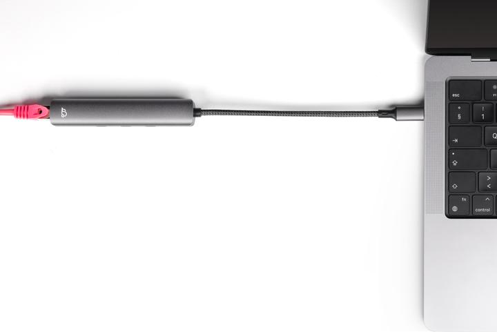 Actual product image Bluecloud USB-C Hub with Gigabit Ethernet, 4 Ports (USB-C, 4 ports)