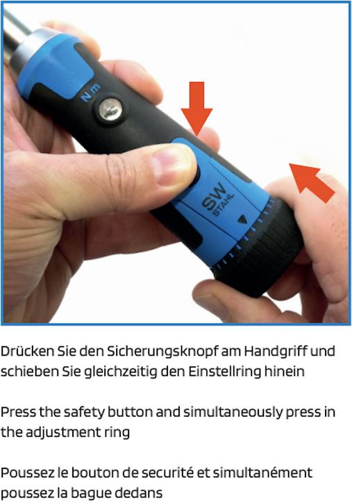 Produktbild Swstahl Drehmomentschluessel (1/4", 5 Nm, 25 Nm)