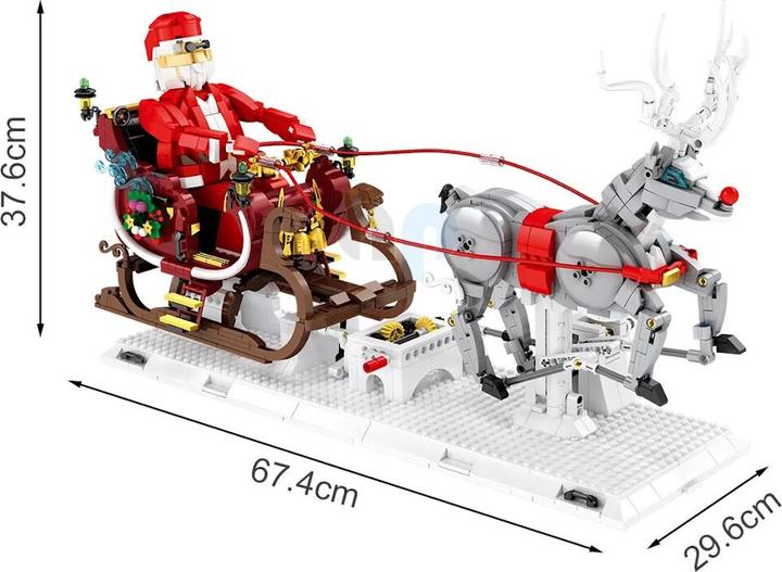 Actual product image ReoBrix Christmas sleigh