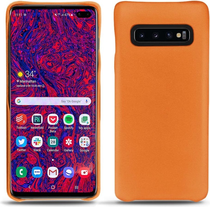 Actual product image Noreve Leather cover (Samsung Galaxy S10+)