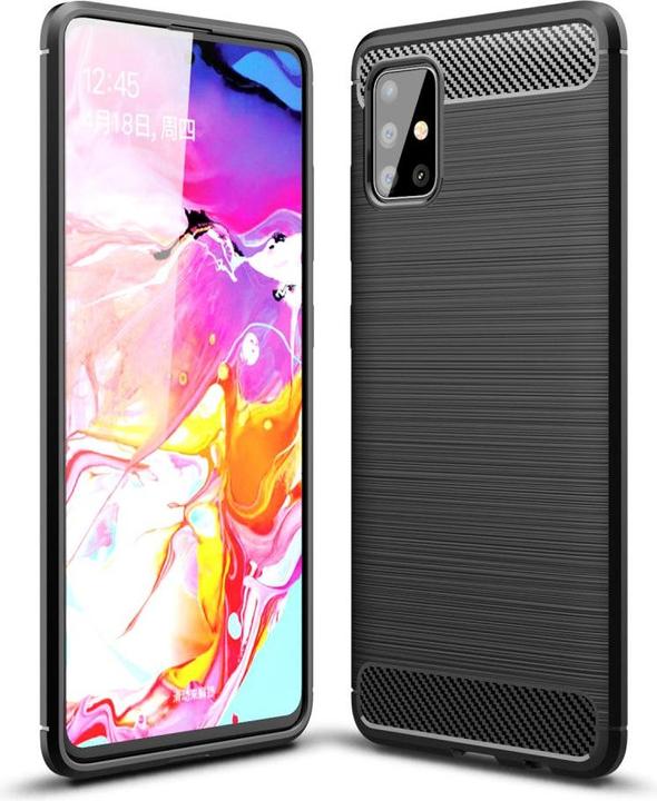 Immagine prodotto Cover-Discount Custodia in gomma siliconica Metal Carbon Look (Samsung Galaxy A51)