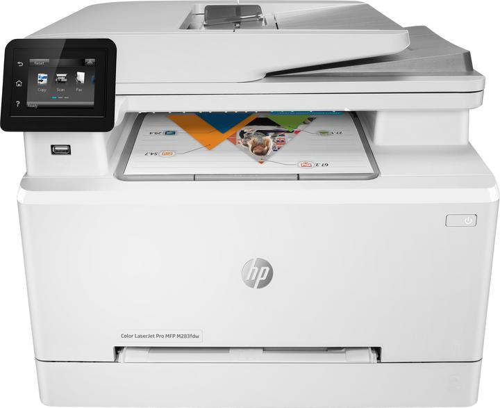 HP Color LaserJet Pro MFP M283fdw, Farbe, Drucker für Drucken, Kopieren, Scannen, Faxen, Drucken übe (Laser, Farbe)
