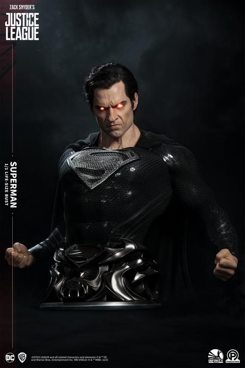 Actual product image Infinity Studios Snyder's Justice League "Superman - Black Version" 1/1 Lifesize Bust