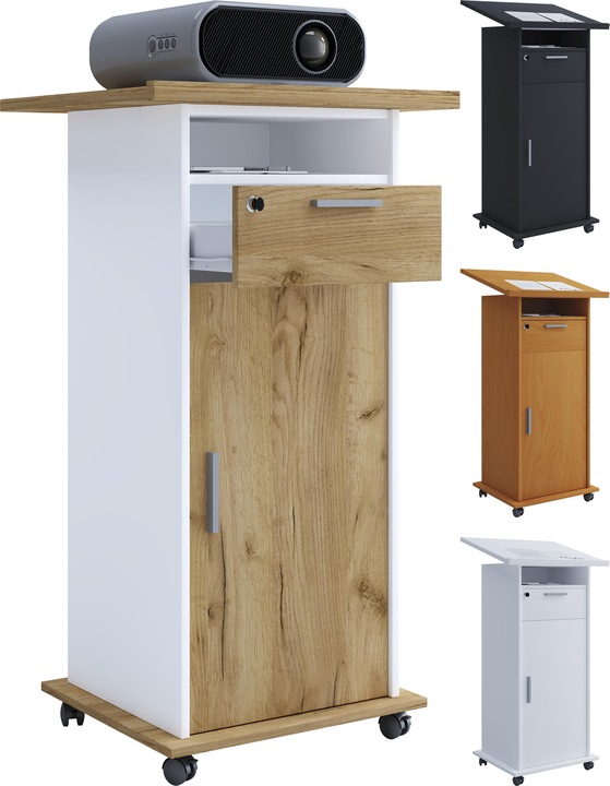 Produktbild VCM Standfuss Tisch Beamer Projektor Neta mit Drehtür